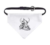Small 'Viking Portrait Side View' Dog/Cat/Pet Bandana (PD00066079)
