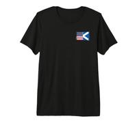 Small Vintage Scotland USA Flag for Proud Scottish Americans Premium T-Shirt