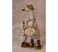 Small Vintage Style Davids Ducks If Mums where flowers Id pick You Verse duck