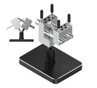 Small Vise, 2 in 1 Desk Vice Tool, Heavy Duty Quick Release Clamp, Non Slip Portable Press, Ideal for Jewelry Making, Woodworking, Garage Workshop Repair and Precision Craft Projects, 10x6x12cm