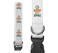 Small 'Volleyball Bump, Set, Spike Design' Dog Collar (PR00068073)