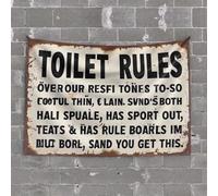 Small Wall Tapestry Exploring The Toilet Rules: A Unique Guide Tapestry Funny Bedroom Decor Weird Decor(75X100CM)