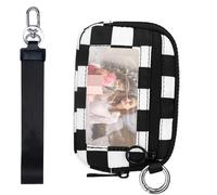 Small Wallet for Women - Credit Card Holder Wristlet Wallets | Small Wallets Coin Pockets with ID Window Waterproof for Women Girls and Old Aged Peoples, Black and white, Refer to description, Unisex