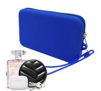 Small Wallet, Wallet Pouch - Multifunctional Zipper Wallet Men's Coin Pouch | Rectangular Silicone Coin Pouch, Change Pouch for Cosmetics with Cash, Dark Blue, verwijzen naar de beschrijving, Unisex