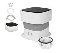Small Washing Machine Portable, Mini Clothes Washer 9L with Spin Dry,Automatic Water in and Out Folding Washing Machine for Underwear,Socks,Baby,Towels