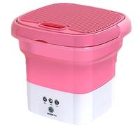 Small Washing Machine Portable, Washer Machine, for Apartments, Dorm, Camping, RV, Travel Laundry (Color : Pink)