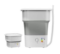 Small Washing Machine Portable Washing Machines Large Capacity Portable Washable bed Sheets for Home use Small Washing Machine for Socks and Underwear for Dormitory use(Gray)