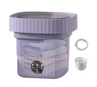 Small Washing Machine - Reusable Travel Washing Machine, Cleaning Tool Clothes Dryer | Portable Washing Machine Small Automatic Washing Machine for Bedroom Apartment Rv Camping, (Green, Purple)