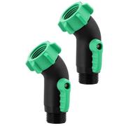Small Water Hose Shut Off Valves with Rust Resistant Easy Installs Adapter Water Pipe Valves 2pcs for Campers Irrigation Strong Hose Connector
