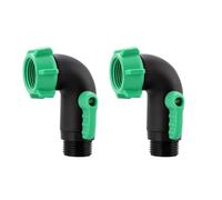 Small Water Hose Shut Off Valves with Rust Resistant Easy Installs Adapter Water Pipe Valves 2pcs for Campers Irrigation Strong Hose Connector