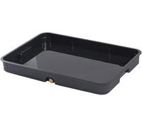 Small Water Tray, can be Embedded in The Drip Pan, with 27in Hose, Easy to Carry, ABS Material, Suitable for Kitchen, Dining Table(Black,36x25x5cm/14x10x2in)