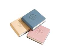 Small Watercolour Sketchbook, 3-Piece, 5 x 5 cm, Hard Cover, Cold Pressed, Small Watercolour Book for Travel Sketches, for Beginners, Travel, School, Nature Drawing