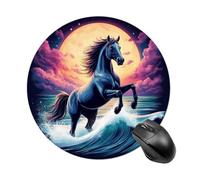 Small Waterproof Mouse Pads Mat With Non Slip Rubber Base Mouse Pad Compatible With Sea Running Wild Horse Art For Laptop, Computer, Pc, 7.8 Inches