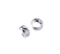 Small Wavy Hoop Earrings - female - Pandora - Earrings - White - ONE SIZE - Accessories ONE SIZE