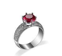 Small Wedding Band, Womens Jewelry for Women Simple Silver Plated with Cubic Zirconia for Valentine's Day