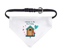 Small 'Welcome New Family' Dog/Cat/Pet Bandana (PD00064319)