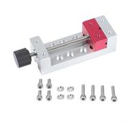 Small Welding Table Compatible with CNC Machines, Engraving and Drilling Tools, Bench Vise with Adjustable Knob, 44x65mm Clamping Area, M5 Fixing Holes, 304 Stainless Hardware