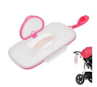 Small Wet Wipes Case - Refillable Wipes Holder, Compact Wipe Pouch | Leakproof Tissue Storage for Baby Changing Kit, Lightweight Travel Case, Portable Baby Wipe Dispenser, Wet Tissue Carrying Aid