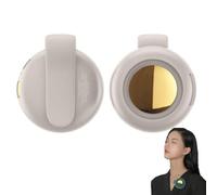 Small Whirlwind Clip Waist Neck Fan,Portable Rechargeable Fan,Mini Waist Clip Fan,360 Degree Clip On Air Cooler,3 Speeds Hands-Free Neck Fans,Mini Bladeless Fans Clip On,for Outdoor Travel (White)