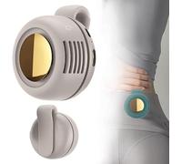 Small Whirlwind Clip Waist Neck Fans, Portable Cooling Fan 3 Speeds Rechargeable, Hands-Free Neck Fans Hanging Waist Clip Bladeless Fan (White)