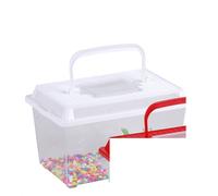 Small Fish Tank 27cm Bright Colour With Pebbles & Small Plant Frogs Lizards (White)