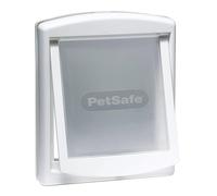 (SMALL WHITE 715EF) Cat/ Dog Flap For Small Pets (Lockable) By Petsafe