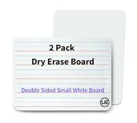 Ultimate Stationery Small White Board- Small Dry Erase Board 2pk.| Double Sided Lapboard Mini Dry Erase Board Perfect for Homeschool Supplies, Office, Classroom Ideal Dry Erase Board for Kids.