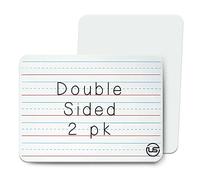 Ultimate Stationery Small White Board- Small Dry Erase Board 2pk.| Double Sided Lapboard Mini Dry Erase Board Perfect for Homeschool Supplies, Office, Classroom Ideal Dry Erase Board for Kids.