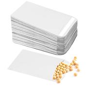 Small White Envelopes 100 Pcs, Self-Adhesive Seed Packets Coin Envelopes Mini Money Envelope for Wages Seeds Coins Beads Small Items 10x6cm
