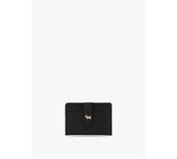 Small Willis Street Black Leather Card Holder - Black Leather / One Size