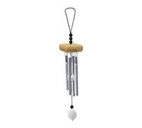 Small Wind Chimes, Outdoor Aluminum Chime with Soft Melodic Tones, Garden Chimes, for Yard, Porch, Home Decor (Brown)