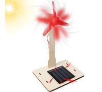 Small Wind Turbines - Solar Wind Mill Toy Model, Educational Renewable Energy Project | Wind Generator For Kids, Garden Décor Fan, STEM Science Learning Toy, Solar Power Fan For Home Classroom