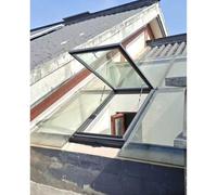 Small Window In A Buildings Roof, Roof Lighting Well Window, with Double Layer Tempered Glass, for Garage, Basement, Loft, Dark Room, Sun Room,001,750 * 750