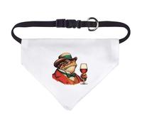Small 'Wine Expert Toad' Dog/Cat/Pet Bandana (PD00059623)