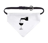 Small 'Wine Poured into Wine Glass' Dog/Cat/Pet Bandana (PD00061025)
