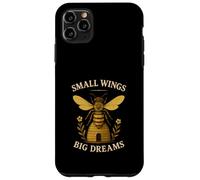 Small Wings Big Dreams Inspirational Bee Lover Case for iPhone 11 Pro Max