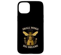 Small Wings Big Dreams Inspirational Bee Lover Case for iPhone 15 Plus