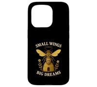 Small Wings Big Dreams Inspirational Bee Lover Case for iPhone 15 Pro