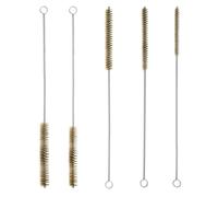 Small Wire Brush,5 PCS Brass Wire Brush Long Handle Thin Cleaning Brushes for Narrow Spaces Pipes Bottles 6 8 10 12 15mm Mini Wire Brushes Set for Industrial and Kitchen Use in Difficult Places