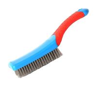 Small Wire Brush, Wire Scratch Brush Set, Rust Remover, Diamond Walnut Cleaning Tool, Wire Brush, Wire Brushes For Cleaning, Bristles With Curved Handle, Stainless Steel Wire Brush, Metal Wire Brush