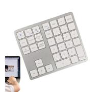 Small Wireless Keyboard - Mini Wireless Keypad, Quiet Press Typing Tool, Lightweight Handheld Input Accessory with Keys | for Workstation Daily Office Home Study Dormitory Library Meeting Roo