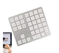Small Wireless Keyboard: Portable Wireless Keyboard, Miini Wireless Keyboard with 35 Keys | Uses the Small Silent Wireless Mechanical Keyboard, Compact Portable Numeric Keypad for L