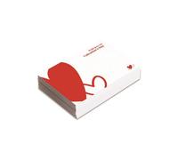Small With Love On Valentines Day Cards With Red Hearts Pack Of 300