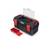 B2C Hand tool box Modular Organiser Stackable Lockable Heavy Duty Metal Hinges With Handles Garage Workshop (Small with organiser)