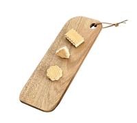 Small Wood Chopping Plate 11.34x4.13 Inches, Compact Timber Platter, Lightweight Kitchen Tool Backpacking Culinary Gear Miniature Rustic Appetizer Display Friendly Utensil Portable and Lightweight