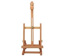 Small Wooden Adjustable H Frame Easel Drawing Board for Artists, Tabletop Easel with Electroplating Hardware for Art Studio