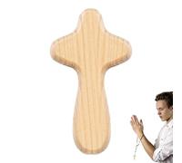 Small Wooden Bulk - Pine Wood Palm Tree Set Compact Support Designed for Prayer and Faith, Small Natural Finish Ideal for