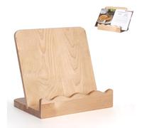 Small Wooden Cookbook Stand Keeps the Recipes Open and Frees Your Hands