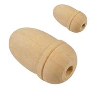 Small Wooden Curtain Pull Blind Cord Acorn Solid Wood Acorn Cord Tassel Window Blind Cord Knobs Cord Drape Curtain Blind Cord Pulls for Light Switch Natural Wood Cord Blind Pull Pack of 4.