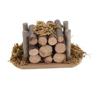 Small Wooden Fireplace Stacking Model, Miniature Furniture, 1:12 Miniature Firewood Pile, Miniature Kitchen Accessories, Vintage Furniture for the Miniature Scene